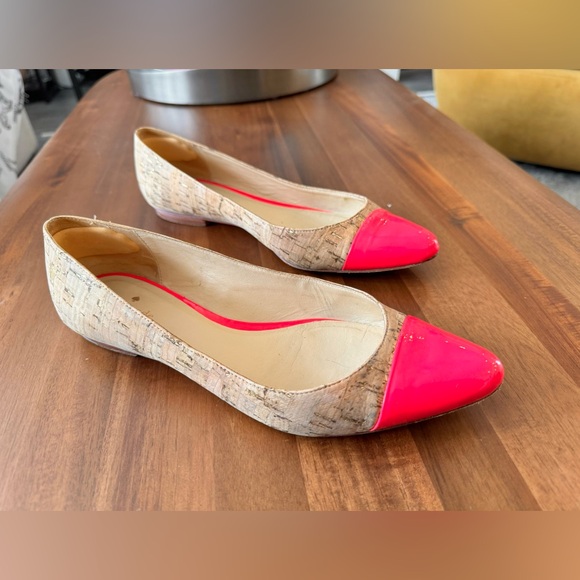 Kate Spade Cork Flats with Cap Toe - Pink - Picture 5 of 9